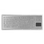 Panel Mount Metal Mechanical Keyboard Stainless Steel Kiosk With Integrated Touchpad for sale