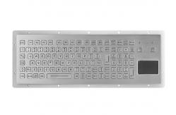 China Panel Mount Metal Mechanical Keyboard Stainless Steel Kiosk With Integrated Touchpad supplier