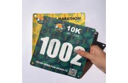 China Adult Marathon Running Tyvek Bib with Customized Waterproof Design in White Red Blue supplier