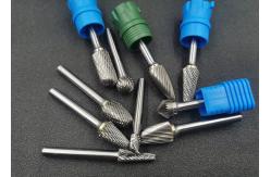 China 6mm Arc Pointed Nose Carbide Rotary Burr With 1/4 Inch Shank supplier