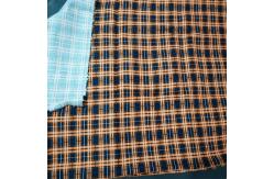 China Plaid Printed Fire Resistant Material Fabric 210 Gram EN11611 supplier