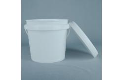 China 5L Food Grade Round Plastic Container Leakproof With Lid And Handle supplier