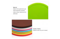 China Cheap Custom Logo Round Silicone Tea Cup Placemats Silicone Coaster supplier