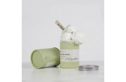 China High Quality Inner Aluminum Foil Ice Cream Cylinder Paper Container With Metal Lids supplier