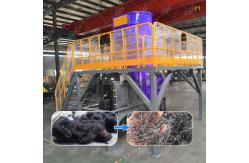 China Pyrolysis Tire Wire Shredding Line Tire Steel Wire Crusher Waste Steel Pre Crusher supplier