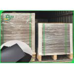 1mm Thick Smooth Face Laminated Black Card Board / Book Binding Board For Envelopes 300GSM 350GSM for sale