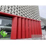 Perforating Metal Facades Solid Aluminum Wall Cladding As Sun Shading Louver for sale