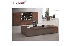 China Luxury Officeworks Furniture Desks , Contemporary Executive Desk Glossy Surface supplier