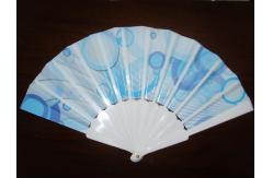 China 23cm Promotional hand fan , with plastic frame and paper both-side printed supplier