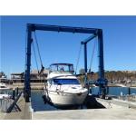 Customized 10m Span Boat Lift Crane With Belt for sale
