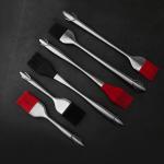 Non Shedding 304 Stainless Steel Silicone Grill Brush for sale