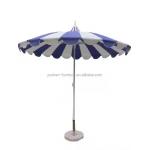 8.5 ft durable stainless steel pole white umbrella pagoda light weight pagoda outdoor umbrellas parasol-3099 for sale
