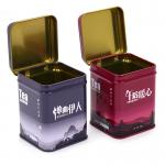 CMYK Square Biscuit Tin Box With Lid Food Storage Container