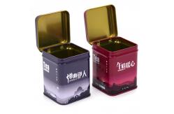 China CMYK Square Biscuit Tin Box With Lid Food Storage Container supplier