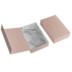 Custom Black Solid Magnetic Gift Box Packaging With Clear Window Foam Insert