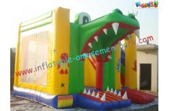 China Popular Shark Inflatable Combo Moonwalk , Combo Bouncer Slide With Affordable Price supplier