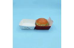 China Fully Recyclable Folding Cardboard Hamburger Boxes Cookie Packaging supplier