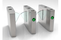 China 304 Stainless Steel Retractable Flap Gate Barrier 1.5mm Thickness AC 220V/110V supplier