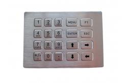 China Matrix Interface Stainless Steel Numeric Keypad Industrial Mini Keypad For Kiosk supplier