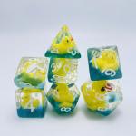 Duckling Natural resin multi -noodle table game dice set dnd dice