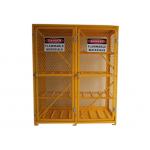 8 Shelves Compressed Gas Cylinder Storage Cabinets With 2 Warning Label 72 Inch for sale