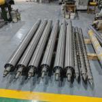 ZHOUSHAN Bimetallic Single Injection Molding Machine Screw Barrel / Injection Moulding Screw Barrel