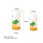 PP Tubes with Flip Top lids for the packaging of effervescent tablets color customized for sale