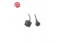 China Mini 4 Pin Flange IP67 6.5mm Panel Mount Power Connector supplier