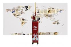 China Bidirectional Digital Wall Printing Machine Automatic Painting 1.4m Folding Height supplier