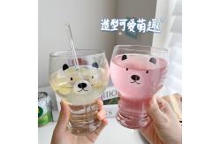 China 400ml-600ml Clear Glass Cute Custom Drinking Cups For Beer supplier