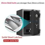 Yingbo Mechanical Lock Fireproof Safe Box Cement Material Fire Rating 2 Hours