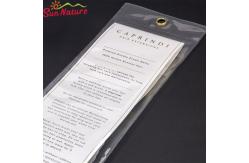 China 11 X 52cm Packaging Boxes For Hair Extensions Hanger Button Plastic Bags supplier