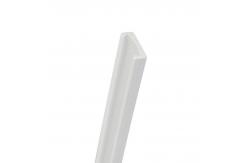 China White Plastic PVC Profile Building Construction Flexible Profiles Extrusion supplier