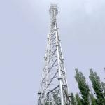 Galvanized Steel 3 Legs Tubular Lattice Mast Telecom Signal Transmission Tower for sale