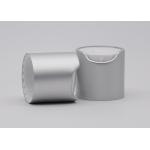 24mm Matte Silver Cosmetic Aluminum Disc Top Cap White Inner Cap Screw Cap