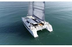 China 49ft Catamaran Sail Boat Folding Luxury Family Friendly Private Sailing Catamaran supplier