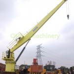 Electrical Hydraulic 5t 15m High Strength Steel Fixed Boom Crane With Ccs
