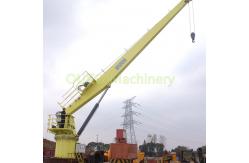 China Electrical Hydraulic 5t 15m High Strength Steel Fixed Boom Crane With Ccs supplier