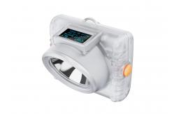 China Inductive Charging OLED Display Rechargeable Mining Headlamp Cordless Miner Lamp supplier