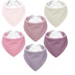 Soft Triangular Muslin Cotton Bibs Infant Feeding Bib For Unisex Baby