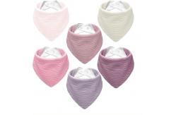 China Soft Triangular Muslin Cotton Bibs Infant Feeding Bib For Unisex Baby supplier