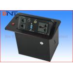 Pop Up Hidden Desktop Power Sockets For Conference Room Table AV Solutions