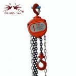 Industrial Hand Lifting Chain Block Round Shape Blue Color Easy Operation for sale