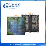 P3.91 Transparent Glass Led Screen Panel IP65 Led Outdoor Waterproof Advertising TV Billboard for sale