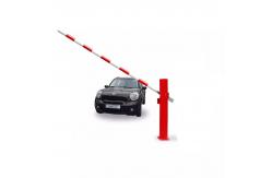 China Light Weight 2.5 Meter Automatic Parking Barrier Gate Dc12v 24v Round Pole supplier
