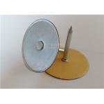 Carbon Steel Di Electric Cup Head Pins For Fixing Fiberglass Insulation On Metal Ductwork for sale