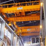 Heavy Duty Cabin Control Double Girder Foundry  Cranes for Steel Metals Metallurgy Industry for sale