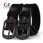 Pin Buckle Carved Pattern Ladies Leather Belt Women'S Wide Casual Fashion for sale