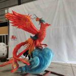 Electronic Handcrafted Realistic Animatronic Animals Chinese Ancient Creatures —Zhuque