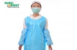 China Sleeveless Embossed Smooth Surface Polyethene Disposable Aprons supplier